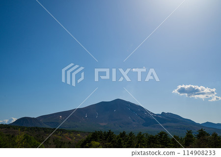 從淺間牧場看到的淺間山 114908233