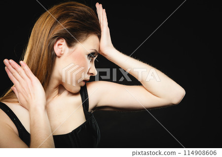 Subculture beauty punk girl portrait Subculture beauty punk girl portrait 114908606