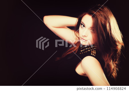 people concept - teenage girl portrait people concept - teenage girl portrait 114908824