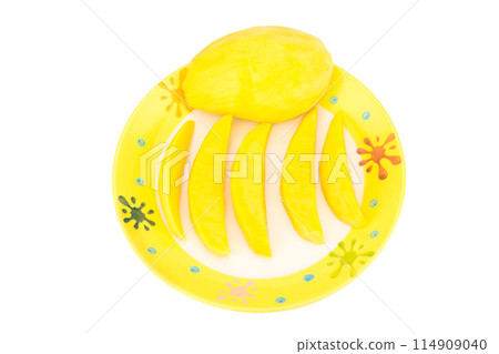 mango fruit isolated on white background 114909040