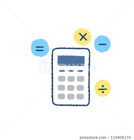 Calculator calculation image 114909174