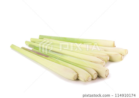 Lemon grass on white background 114910174