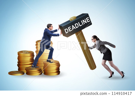 Business people in deadline concept Business people in deadline concept 114910417