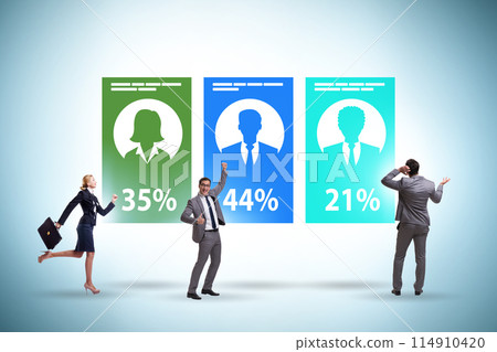 Exit poll concept for elections Exit poll concept for elections 114910420