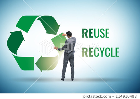Recycling logo with ecology concept 114910498