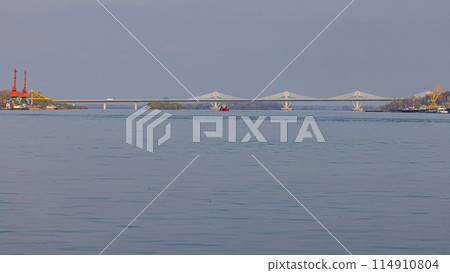 New Europe Bridge Danube New Europe Bridge Danube 114910804