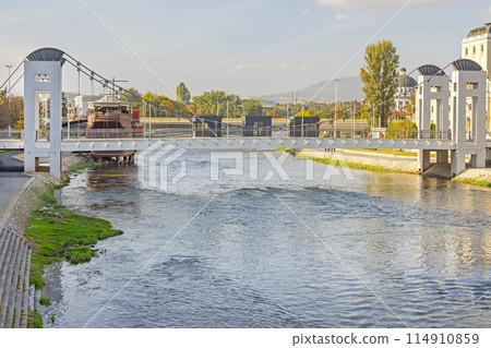 New Pedestrian Bridge Skopje 114910859