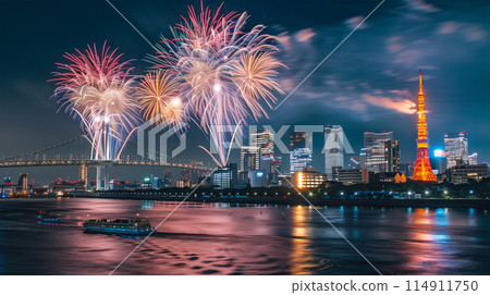 東京煙火爆竹圖片 114911750