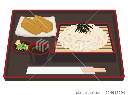 Meals_Japanese_Noodles_Zaru Udon Set Meal_Inari Sushi Meals_Japanese_Noodles_Zaru Udon Set Meal_Inari Sushi 114912294