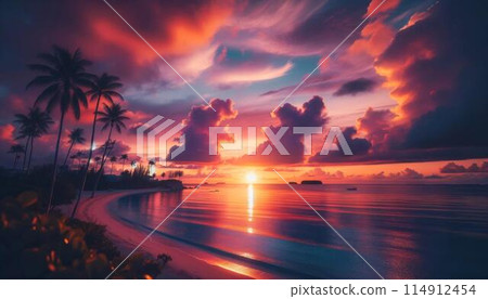 Sunset of Okinawa 114912454