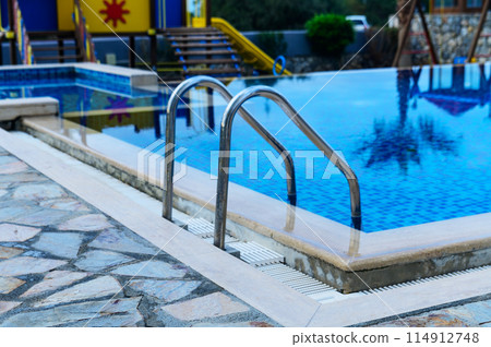 outdoor pool in a modern apartment complex 1 outdoor pool in a modern apartment complex 1 114912748