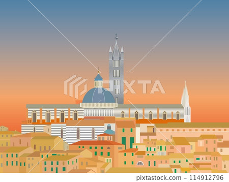 錫耶納錫耶納大教堂錫耶納托斯卡納夜景 114912796