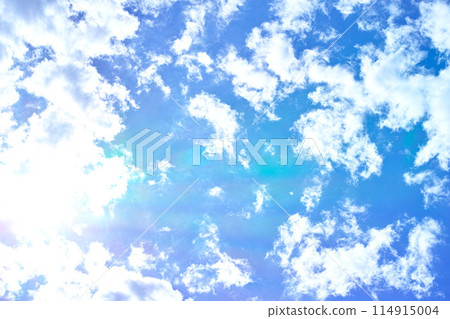 藍色的天空和雲圖像 114915004