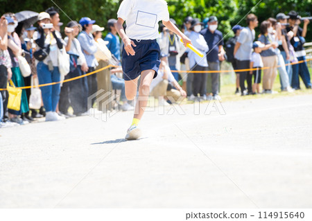Relay image of athletic meet Relay image of athletic meet 114915640