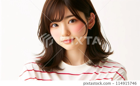 A young woman looking at the camera 114915746