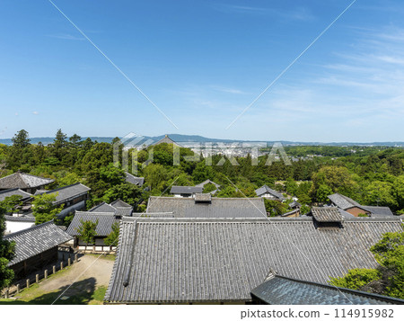 Todaiji Temple grounds and the cityscape of Nara Todaiji Temple grounds and the cityscape of Nara 114915982