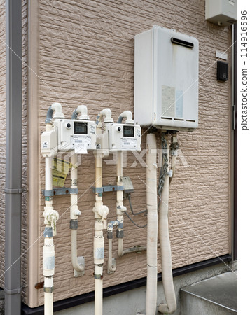 Residential gas meters and water heaters 114916596