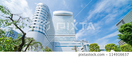 "Saitama Prefecture" Scenery of Kanezuka Park and Omiya Sonic City with fresh greenery "Saitama Prefecture" Scenery of Kanezuka Park and Omiya Sonic City with fresh greenery 114916637