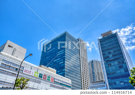 Urban landscape of Shinagawa Ward, Tokyo: Meguro Station Urban landscape of Shinagawa Ward, Tokyo: Meguro Station 114916714