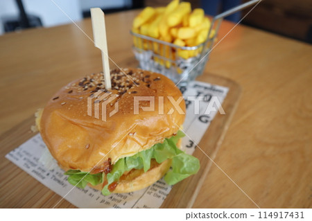 Eating burgers in Australia Eating burgers in Australia 114917431