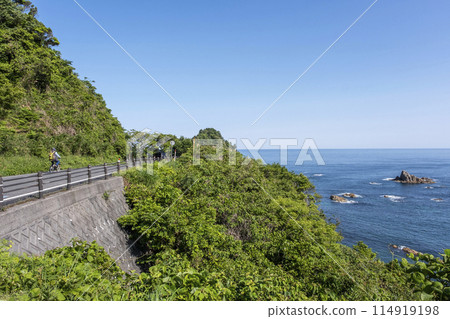 浦富海岸：新綠與初夏的騎行影像 114919198