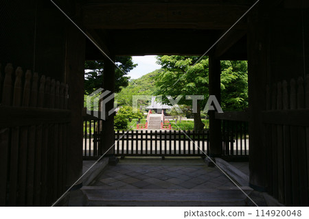 Shomyoji Temple Pure Land Garden from the Niomon Gate 114920048