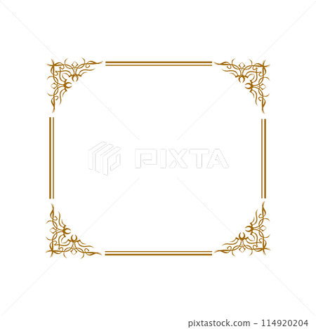 Gold frames golden rectangle 114920204