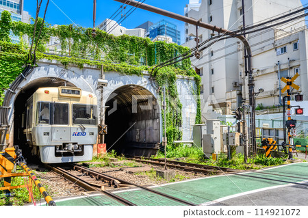 Urban landscape of Shibuya Ward, Tokyo - Shinsen Station 114921072
