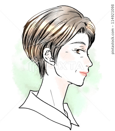 有灰色頭髮的資深婦女 114921098