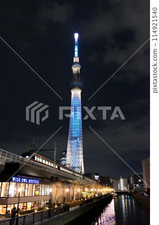 從十勝橋看到的天空樹 114921540