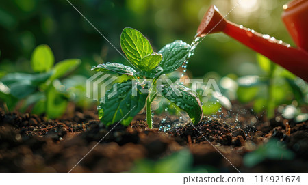 Watering Plant 114921674