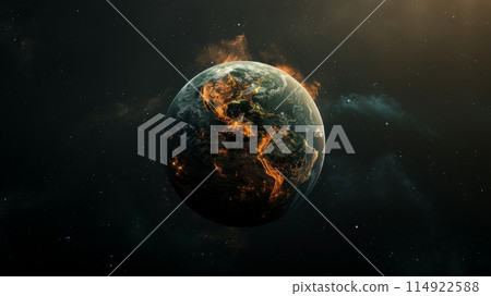 Boiling Earth,A Stunning Visualization of Environmental Catastrophe Against the Vastness of Space Boiling Earth,A Stunning Visualization of Environmental Catastrophe Against the Vastness of Space 114922588