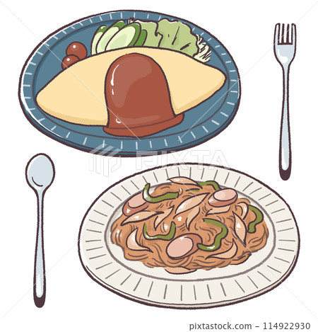 咖啡店的煎蛋飯和那不勒斯 114922930