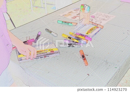 CG image illustration stationery 1 114923270