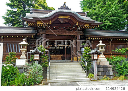 鳩谷冰河神社的大門【埼玉縣川口市】 114924426