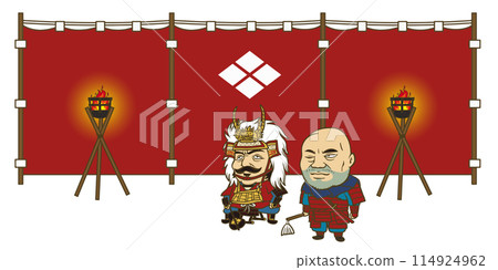圖:信玄和勘介坐在正殿 圖:信玄和勘介坐在正殿 114924962
