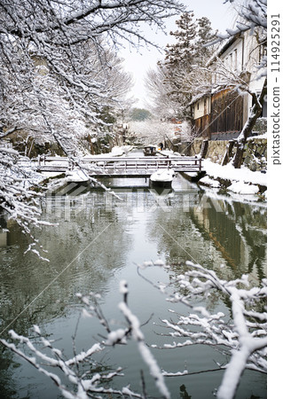 Snow Scene at Hachimanbori, January 2023 114925291