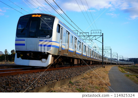 Scenery of Monosaku and E217 series 114925324