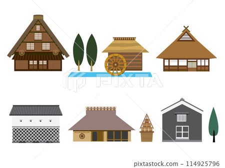 Choir making, old houses and watermills Choir making, old houses and watermills 114925796