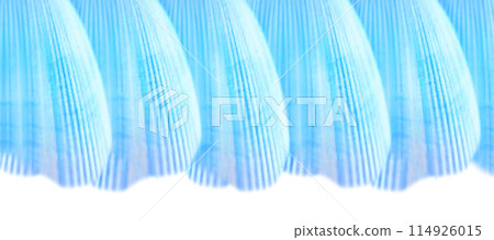 Decorative illustration like light blue ruffled curtains Decorative illustration like light blue ruffled curtains 114926015