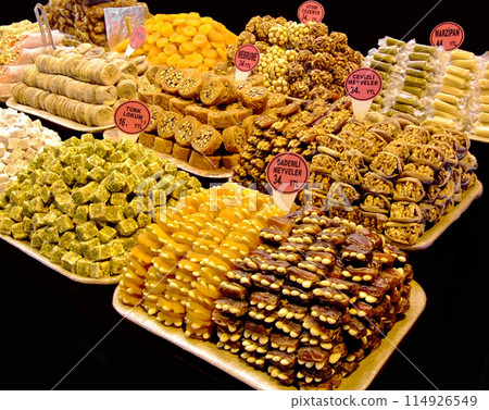 Turkish sweets Turkish sweets 114926549