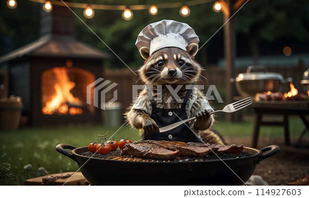 The racoon is a chef The racoon is a chef 114927603