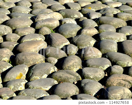 Block pavement ground 114927658