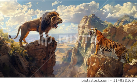 百獸之王與叢林之王的相遇 114928169