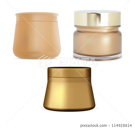 Beauty cream jar, skin care package collection Beauty cream jar, skin care package collection 114928814