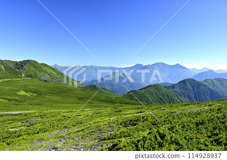 從Norikura山，山的早晨視圖 114928937