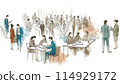商務會議插畫 114929172