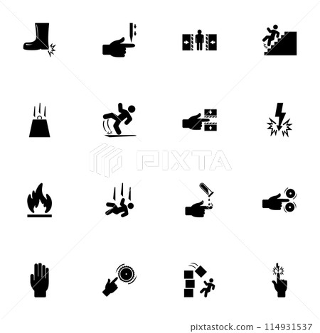 Warning Signs icon - Expand to any size - Change to any colour. Perfect Flat Vector Contains such Icons as head, safety, attention, alertness, bonfire, flame, flammable, power, property, security. Warning Signs icon - Expand to any size - Change to any colour. Perfect Flat Vector Contains such Icons as head, safety, attention, alertness, bonfire, flame, flammable, power, property, security. 114931537