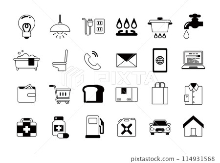 與生活相關的插圖圖示集 與生活相關的插圖圖示集 114931568