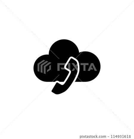Voip, IP Telephony Flat Vector Icon 114931618